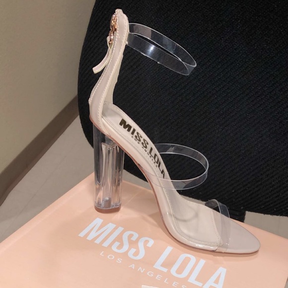 Clear strappy heels Miss Lola - Picture 2 of 2